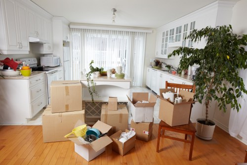 Removal team preparing a move in a Tufnell Park street with local access considerations