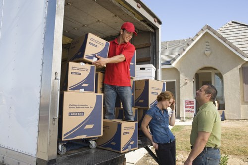 Careful loading of household boxes for a Tufnell Park move